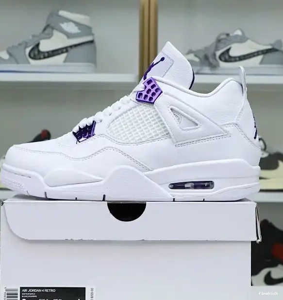 4 AIR PURPLE JORDAN METALLIC 0531